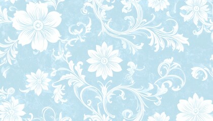 Elegant floral background in aqua tone high resolution photo