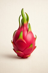 dragon fruit on white background