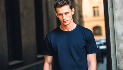 Fototapeta premium Minimalist urban male fashion