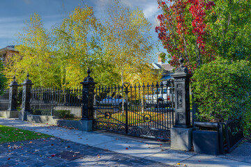 Obraz premium Beautifully and Architecturally designed Residential Brick house House is a green leafy inner Suburb of Melbourne VIC Australia