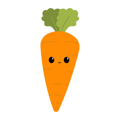 Kawaii Carrot Illustration