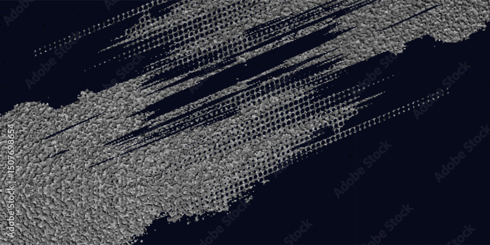 Poster dots halftone white and blue color pattern gradient grunge texture background. eps 10