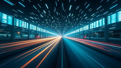 Fast Lane: Dynamic Long Exposure of Traffic Under Illuminated Bridge Structure