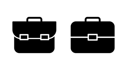 Briefcase icon vector. suitcase sign and symbol. luggage symbol.