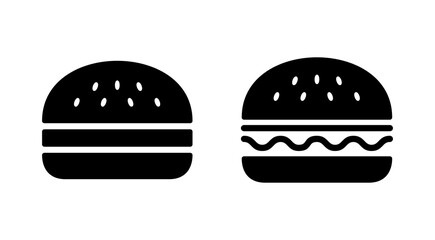 Burger icon vector. burger sign and symbol. hamburger