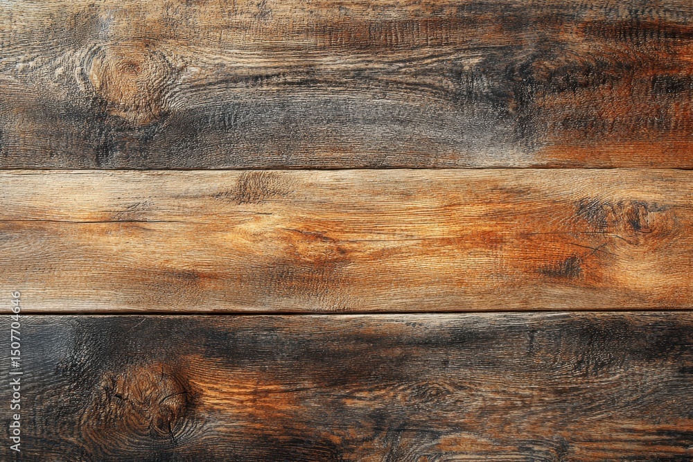 Poster natural wood texture with rich grain patterns and warm tones displayed horizontally across the surfa