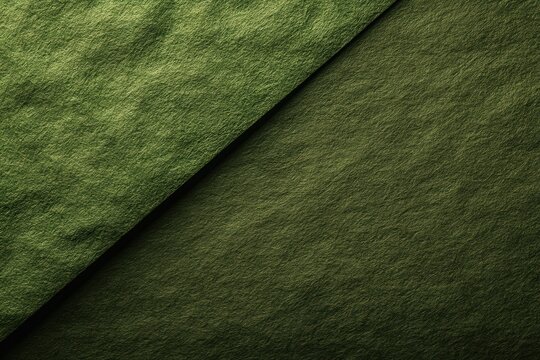 Textured Green Fabric With Gold Details