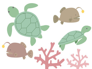 海の仲間たち – 深海と南国の出会い