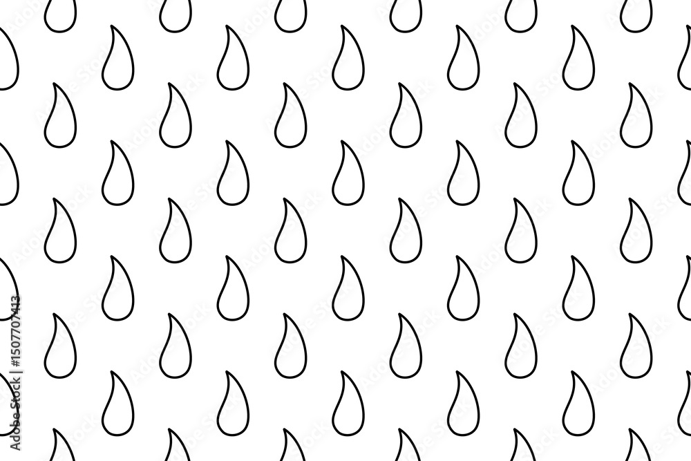 Poster seamless pattern completely filled with outlines of flame symbols. elements are evenly spaced. illus