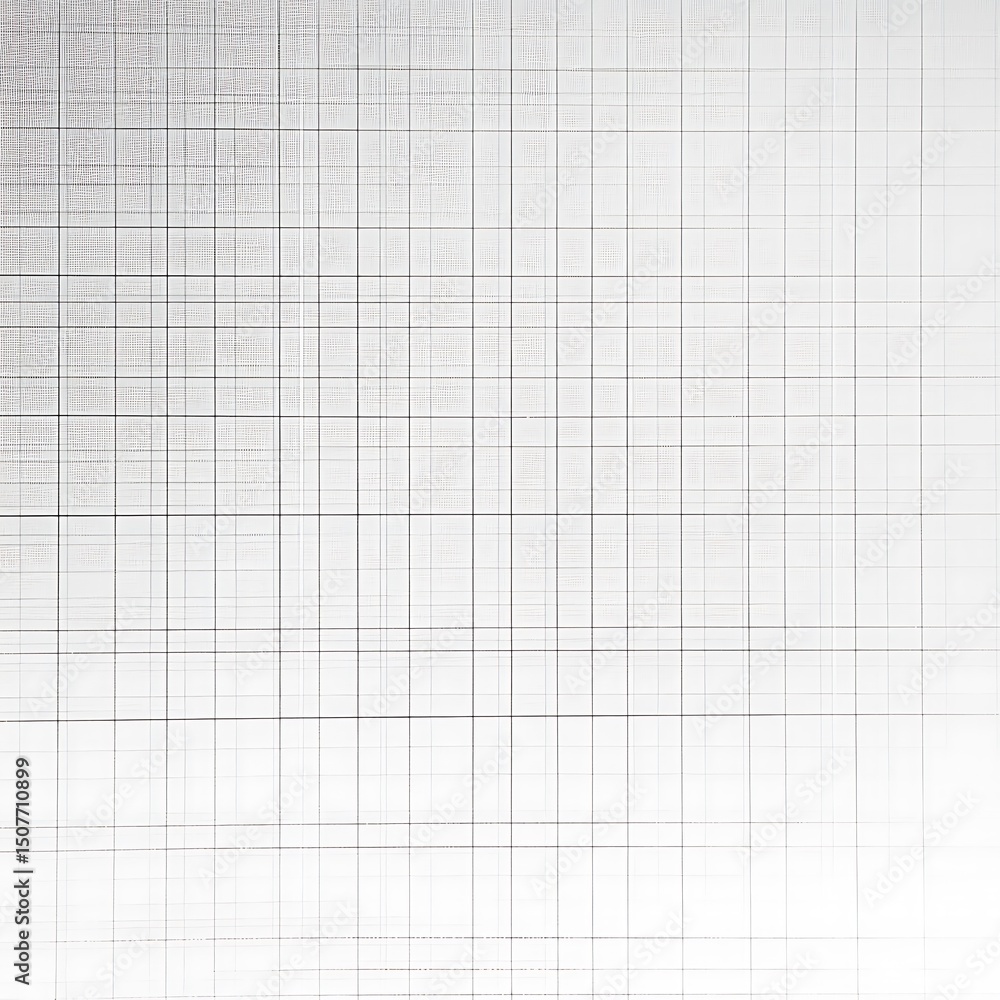 Poster detailed grid pattern on a light gray surface.