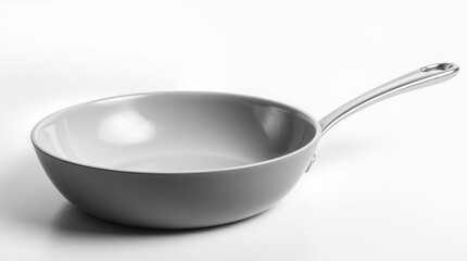 Minimalist Modern Frying Pan with Stainless Steel Handle