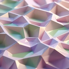 Fototapeta premium Whispering Facets: Modern Geometric Topography