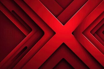 Abstract Red Geometric Design Background