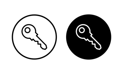 Key icon vector illustration. Key sign and symbol.