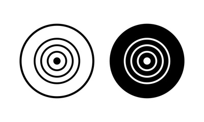 Naklejka premium Target icon vector illustration. goal icon vector. target marketing sign and symbol