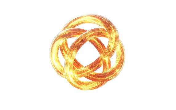 Peaceful glowing logo in a circular form representing healing and harmony Isolated on transparent background.