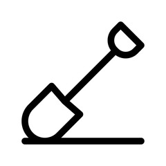 Shovel icon design template SVG