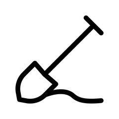 Shovel icon design template SVG
