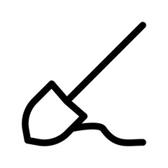 Shovel icon design template SVG