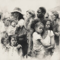 Crowded People Gathering.