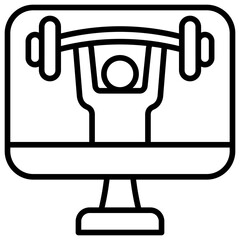 Virtual Fitness Icon
