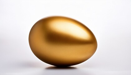 golden egg in a white background