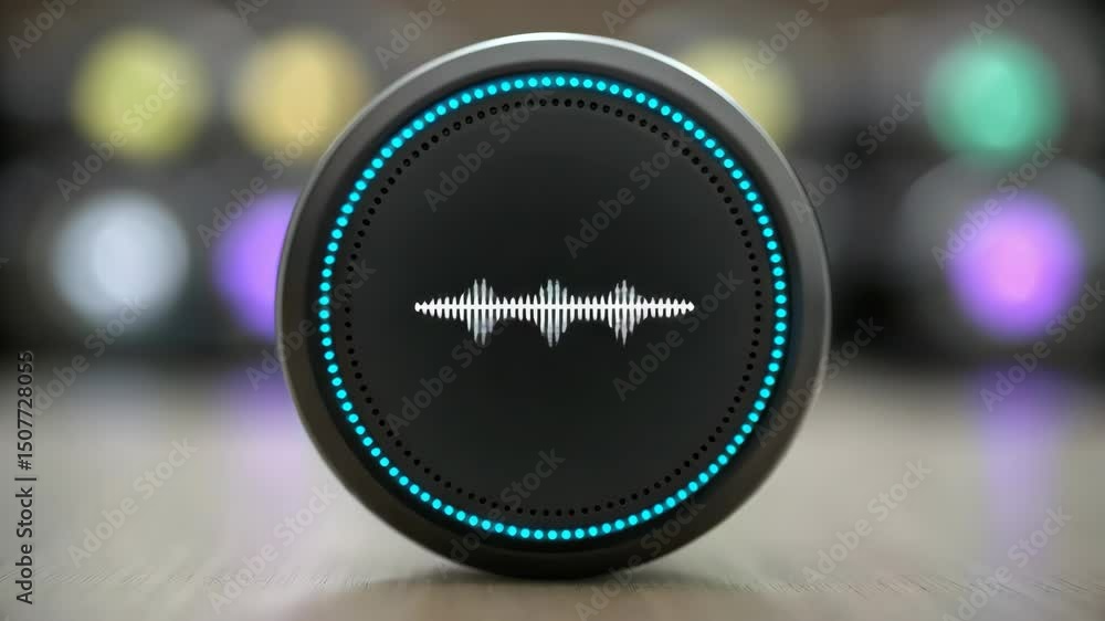 Aufkleber smart speaker with ai voice recognition and customer support technology for smart home assistant and