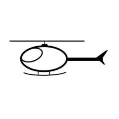 vector illustration of a helicopter