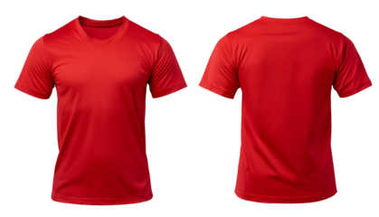 Póster red color T-shirt 