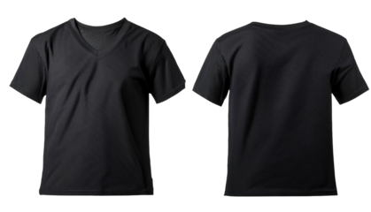 Póster Black color T-shirt blank