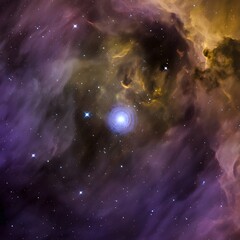 Abstract cosmos nebula, a starlit fantasy of the infinite universe