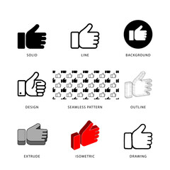 Each like icon has its own creative design, and each design can meet the needs of different jobs.