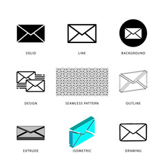 Each mail icon has its own creative design, and each design can meet the needs of different jobs.