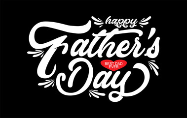 Happy Father’s Day Calligraphy design vector. Vector illustration