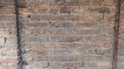 Old brick wall textured background.