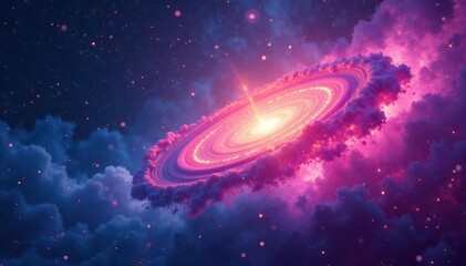 Obraz premium Abstract swirling nebula texture, ideal for website backgrounds , milky way, sky