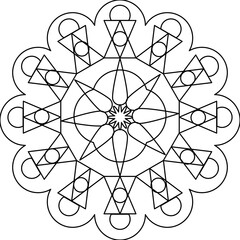 vector illustration of an atom