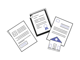 House Documents Papers Real Estate Contract