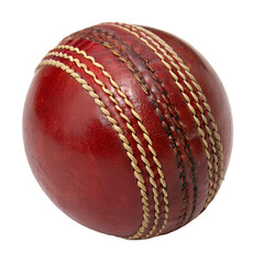 Cricket Ball Isolated on Transparent Background