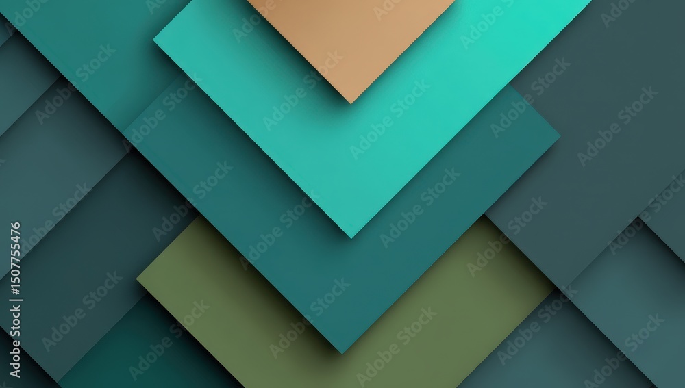 Poster abstract geometric pattern with overlapping squares