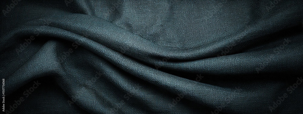 Poster dark blue fabric texture pattern with abstract design