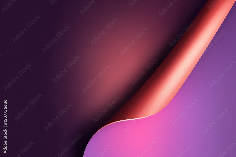 Poster abstract gradient background with folded paper