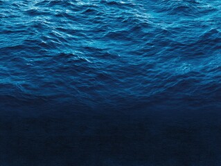 Deep Underwater Blue Water Scene