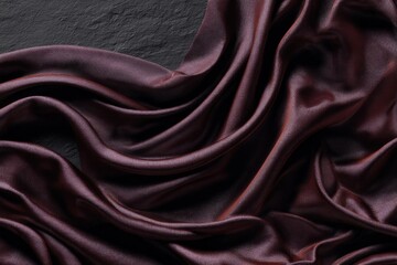 Obraz premium Draped Dark Maroon Fabric Texture