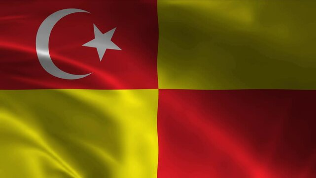 SELANGOR flag waving 4k video background