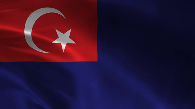 JOHOR flag waving 4k video background