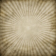 Vintage Sunburst Patterned Background With Radial Textured Lines