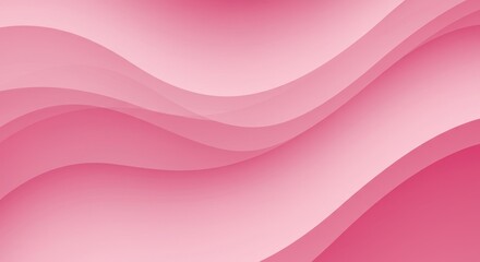Abstract pink waves background with soft gradient and smooth texture design element