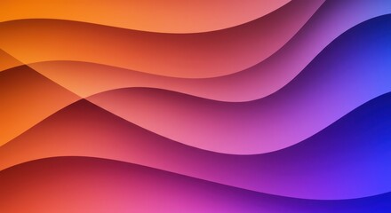 Abstract background with colorful gradient waves in orange, purple, and blue tones