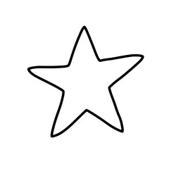 Simple and minimalist vector star icon. Ideal for various designs such as ratings, rankings, decorations or graphic elements.